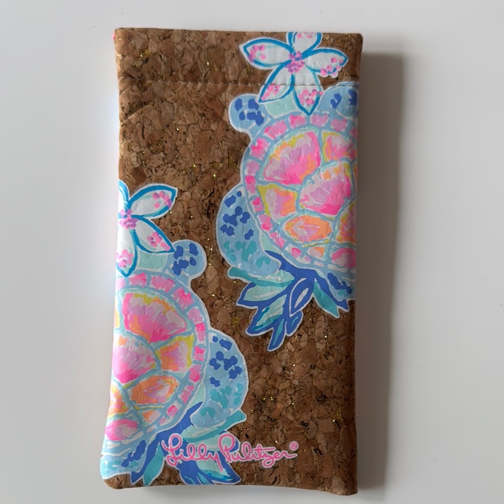 Lilly Pulitzer Floral Cork Sunglasses Case